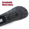 Water Shoes for Men Barefoot Quick-Dry Aqua Sock Outdoor Athletic Sport Shoes for Kayaking, Boating, Hiking, Surfing, Walking(B-dark Grey)