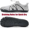 Water Shoes for Men Barefoot Quick-Dry Aqua Sock Outdoor Athletic Sport Shoes for Kayaking, Boating, Hiking, Surfing, Walking(B-white)