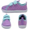 WateLves Toddler Little Kid Wide Barefoot The First Walking Shoes Girls Boys Breathable Lightweight Splay Naturally Minimalist Sneakers(Yulin,24) Purple