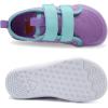 WateLves Toddler Little Kid Wide Barefoot The First Walking Shoes Girls Boys Breathable Lightweight Splay Naturally Minimalist Sneakers(Yulin,24) Purple