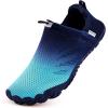 WateLves Water Shoes for Men Women – Comfortable Lightweight Durable Barefoot Shoes for Beach Swim Pool Yoga Boating Water Aerobics(Dark Blue)