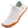 WateLves Water Shoes for Men Women – Comfortable Lightweight Durable Barefoot Shoes for Beach Swim Pool Yoga Boating Water Aerobics(White)