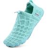 WateLves Barefoot Water Shoes Women Men Beach Breathable Walking Shoes Anti Slip Wide Toe Minimalist Zero Drop Sneakers for Travel Hiking Yoga(Moon)