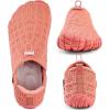 WateLves Barefoot Water Shoes Women Men Beach Breathable Walking Shoes Anti Slip Wide Toe Minimalist Zero Drop Sneakers for Travel Hiking Yoga(Orange)