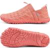 WateLves Barefoot Water Shoes Women Men Beach Breathable Walking Shoes Anti Slip Wide Toe Minimalist Zero Drop Sneakers for Travel Hiking Yoga(Orange)