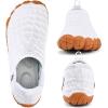 WateLves Barefoot Water Shoes Women Men Beach Breathable Walking Shoes Anti Slip Wide Toe Minimalist Zero Drop Sneakers for Travel Hiking Yoga(White)