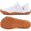 WateLves Barefoot Water Shoes Women Men Beach Breathable Walking Shoes Anti Slip Wide Toe Minimalist Zero Drop Sneakers for Travel Hiking Yoga(White)