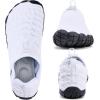 WateLves Barefoot Water Shoes Women Men Beach Breathable Walking Shoes Anti Slip Wide Toe Minimalist Zero Drop Sneakers for Travel Hiking Yoga(White/Grey)
