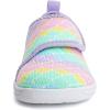 WateLves Wide Toddler Water Shoes Boys Girls Barefoot Shoes Lightweight Beach Swim Zero Drop Sole Summer Aqua Sandals(Rainbow Fish Scales)