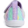 WateLves Wide Toddler Water Shoes Boys Girls Barefoot Shoes Lightweight Beach Swim Zero Drop Sole Summer Aqua Sandals(Rainbow Fish Scales)