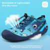 WateLves Wide Toddler Water Shoes Kids Barefoot Athletic Sneakers Girls Boys Quick Dry Aqua Socks for Beach Hiking Swim Kayak Sport Accessories, Camping Essentials(Blue Shark)