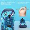 WateLves Wide Toddler Water Shoes Kids Barefoot Athletic Sneakers Girls Boys Quick Dry Aqua Socks for Beach Hiking Swim Kayak Sport Accessories, Camping Essentials(Blue Shark)