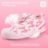 WateLves Wide Toddler Water Shoes Kids Barefoot Athletic Sneakers Girls Boys Quick Dry Aqua Socks for Beach Hiking Swim Kayak Sport Accessories, Camping Essentials(Pink Bow)