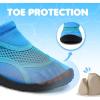 WateLves Kids Water Shoes Toddler Quick Dry Barefoot Shoes Girls Boys Aqua Athletic Sneakers for Beach Hiking Swim Kayak Sport Accessories, Camping Essentials(Blue)