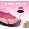 WateLves Kids Water Shoes Toddler Quick Dry Barefoot Shoes Girls Boys Aqua Athletic Sneakers for Beach Hiking Swim Kayak Sport Accessories, Camping Essentials(Pink)