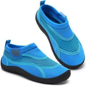 WateLves Kids Water Shoes Toddler Quick Dry Barefoot Shoes Girls Boys Aqua Athletic Sneakers for Beach Hiking Swim Kayak Sport Accessories, Camping Essentials(Blue)