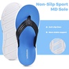 WateLves Girls Flip Flops Non-Slip Casual Thong Sandals Summer Sandal Shoes for Beach Swim Pool (Little Kid/Big Kid)(Pu Blue)