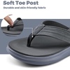 WateLves Girls Flip Flops Non-Slip Casual Thong Sandals Summer Sandal Shoes for Beach Swim Pool (Little Kid/Big Kid)(Pu Grey)