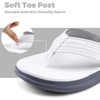WateLves Girls Flip Flops Non-Slip Casual Thong Sandals Summer Sandal Shoes for Beach Swim Pool (Little Kid/Big Kid)(Pu White)