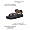 WateLves Kids Sandals Boys Girls Lightweight Non-slip Athletic Sandals with Adjustable Webbing for Hiking Walking Beach Water Sports(Dark Brown)