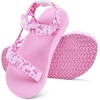 WateLves Kids Sandals Boys Girls Lightweight Non-slip Athletic Sandals with Adjustable Webbing for Hiking Walking Beach Water Sports(Pink)