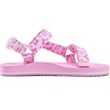 WateLves Kids Sandals Boys Girls Lightweight Non-slip Athletic Sandals with Adjustable Webbing for Hiking Walking Beach Water Sports(Pink)