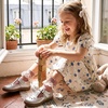 WateLves Toddler Little Girls Mary Jane Wide Dress Shoes Ballet Flats for Party School Wedding(Gold)