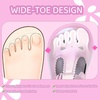 WateLves Toddler Little Girls Mary Jane Wide Dress Shoes Ballet Flats for Party School Wedding(Pink)