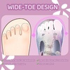 WateLves Toddler Little Girls Mary Jane Wide Dress Shoes Ballet Flats for Party School Wedding(Rainbow)