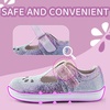 WateLves Toddler Little Girls Mary Jane Wide Dress Shoes Ballet Flats for Party School Wedding(Rainbow)