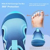 WateLves Toddler Wide Barefoot Water Shoes Kids Quick Dry Beach Shoes Girls Boys Non-Slip Aqua Athletic Sneakers for Hiking Swim Kayak Sport Accessories, Camping Essentials(Gradient Blue)
