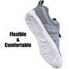 WateLves Water Shoes Men Women Barefoot Beach Aqua Socks Wide Swim Outdoor Walking Breathable Anti Slip Pool Shoes for Hiking Kayaking Diving Surfing(A-grey)