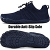 WateLves Water Shoes Men Women Barefoot Beach Aqua Socks Wide Swim Outdoor Walking Breathable Anti Slip Pool Shoes for Hiking Kayaking Diving Surfing(A-blue)