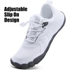 WateLves Water Shoes Men Women Barefoot Beach Aqua Socks Wide Swim Outdoor Walking Breathable Anti Slip Pool Shoes for Hiking Kayaking Diving Surfing(B-white/Grey)