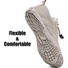 WateLves Water Shoes Men Women Barefoot Beach Aqua Socks Wide Swim Outdoor Walking Breathable Anti Slip Pool Shoes for Hiking Kayaking Diving Surfing(B-beige)