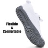WateLves Water Shoes Men Women Barefoot Beach Aqua Socks Wide Swim Outdoor Walking Breathable Anti Slip Pool Shoes for Hiking Kayaking Diving Surfing(B-white/Grey)