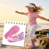 WateLves Wide Toddler Water Shoes Kids Quick Dry Barefoot Shoes Girls Boys Aqua Athletic Sneakers for Beach Hiking Swim Kayak Sport Accessories, Camping Essentials(Starry Sky)