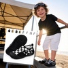WateLves Wide Toddler Water Shoes Kids Quick Dry Barefoot Shoes Girls Boys Aqua Athletic Sneakers for Beach Hiking Swim Kayak Sport Accessories, Camping Essentials(Black/White)