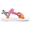 WateLves Womens-Sport-Sandals Hiking Sandals with-Arch-Support Webbing-Outdoor-Beach-Water-Sandals for Travel-Walking-Trekking-Camping(Pink Orange)