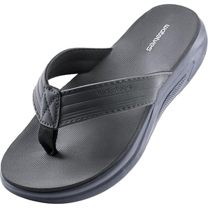 WateLves Girls Flip Flops Non-Slip Casual Thong Sandals Summer Sandal Shoes for Beach Swim Pool (Little Kid/Big Kid)(Pu Grey)