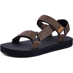 WateLves Kids Sandals Boys Girls Lightweight Non-slip Athletic Sandals with Adjustable Webbing for Hiking Walking Beach Water Sports(Dark Brown)