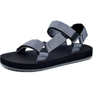 WateLves Kids Sandals Boys Girls Lightweight Non-slip Athletic Sandals with Adjustable Webbing for Hiking Walking Beach Water Sports(Grey)