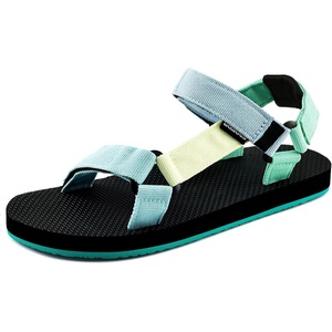 WateLves Womens-Sport-Sandals Hiking Sandals with-Arch-Support Webbing-Outdoor-Beach-Water-Sandals for Travel-Walking-Trekking-Camping(Blue-green)
