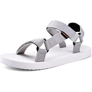 WateLves Womens-Sport-Sandals Hiking Sandals with-Arch-Support Webbing-Outdoor-Beach-Water-Sandals for Travel-Walking-Trekking-Camping(Light Gray)