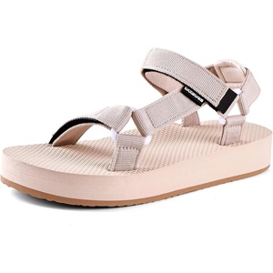 WateLves Womens-Sport-Sandals Hiking Sandals with-Arch-Support Webbing-Outdoor-Beach-Water-Sandals for Travel-Walking-Trekking-Camping(Thicken-brown)