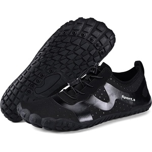 Water Shoes for Men Barefoot Quick-Dry Aqua Sock Outdoor Athletic Sport Shoes for Kayaking, Boating, Hiking, Surfing, Walking(A-all Black)