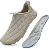 WateLves Barefoot Water Shoes Women Men Beach Breathable Walking Shoes Anti Slip Wide Toe Minimalist Zero Drop Sneakers for Travel Hiking Yoga(A-apricot)