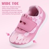 WateLves Toddler Little Kids Wide Shoes Girls Boys Barefoot Sneakers Zero Drop Walking Lightweight Non-Slip Shoes(Bowknot)