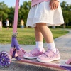 WateLves Toddler Little Kids Wide Shoes Girls Boys Barefoot Sneakers Zero Drop Walking Lightweight Non-Slip Shoes(Sequin Pink)