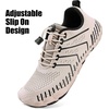 WateLves Water Shoes Women Men Anti Slip Barefoot Wide Toe Beach Breathable Walking Shoes Minimalist Zero Drop Sneakers for Beach Travel Hiking(A-beige)